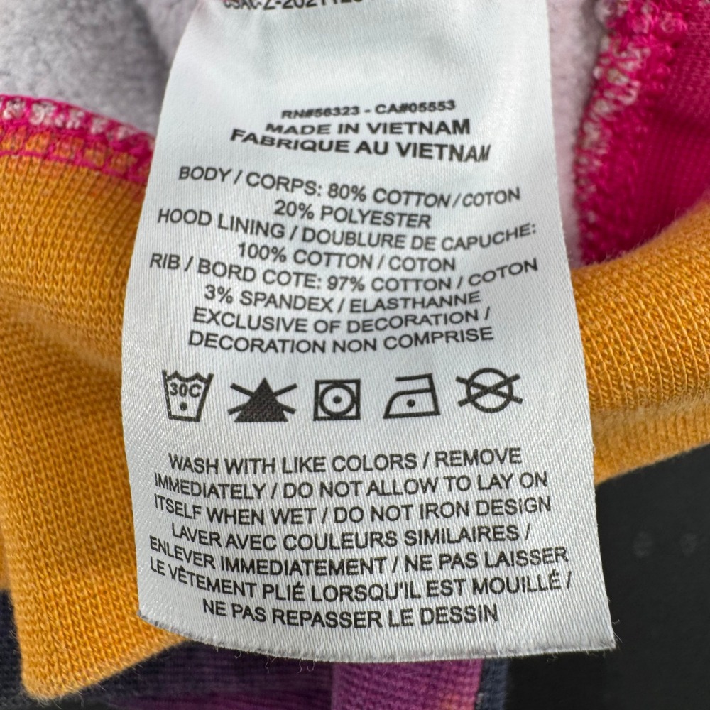 Jordan Nike Mens Tie Dye Hoodie Purple Orange Pink Jumpman Fleece Sweatshirt M - Picture 9 of 9